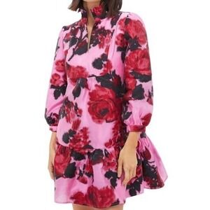 Tuckernuck Rose Print Mini Dress